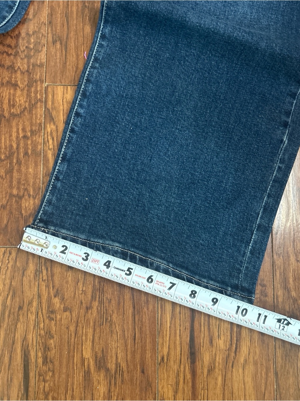 NWT’s Curve Appeal Premium Denim - High Rise Strait Wide Leg Jeans Size 16/33 - Picture 6 of 9